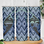 Custom Aotearoa Atua Tangaroa Skinny Tumbler God Of Ocean Koru Patterns