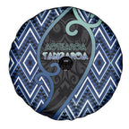 Aotearoa Atua Tangaroa Spare Tire Cover God Of Ocean Koru Patterns