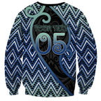 Custom Aotearoa Atua Tangaroa Sweatshirt God Of Ocean Koru Patterns