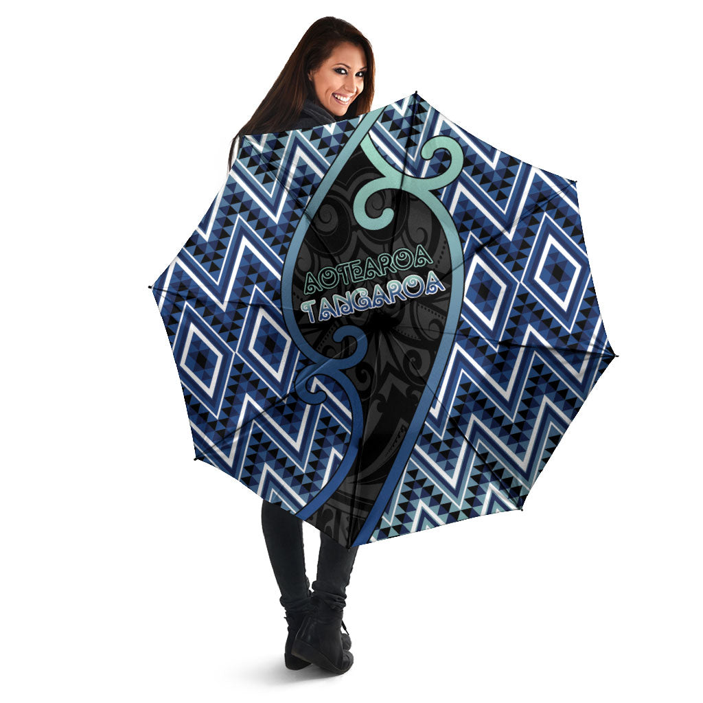 Aotearoa Atua Tangaroa Umbrella God Of Ocean Koru Patterns