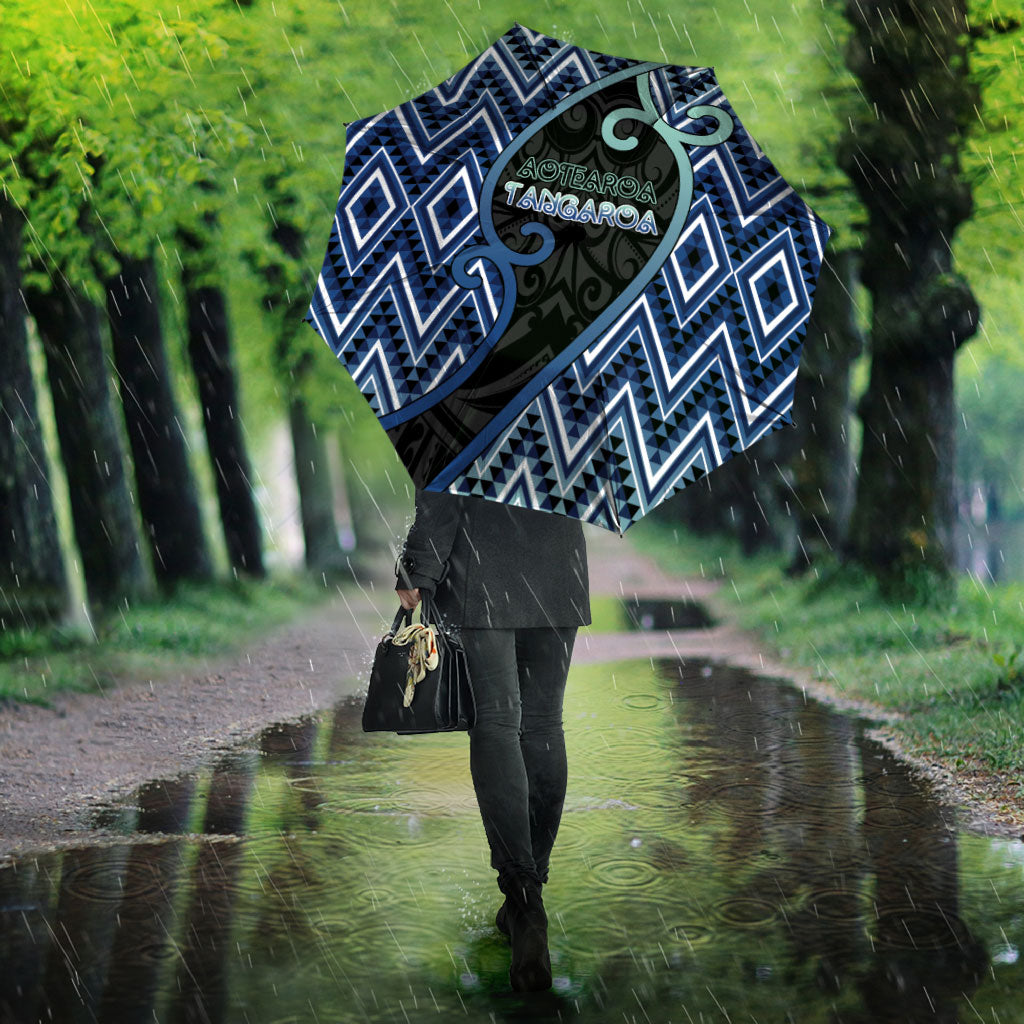 Aotearoa Atua Tangaroa Umbrella God Of Ocean Koru Patterns