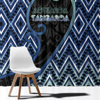 Aotearoa Atua Tangaroa Window Curtain God Of Ocean Koru Patterns