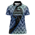 Custom Aotearoa Atua Tangaroa Women Polo Shirt God Of Ocean Koru Patterns