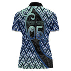 Custom Aotearoa Atua Tangaroa Women Polo Shirt God Of Ocean Koru Patterns