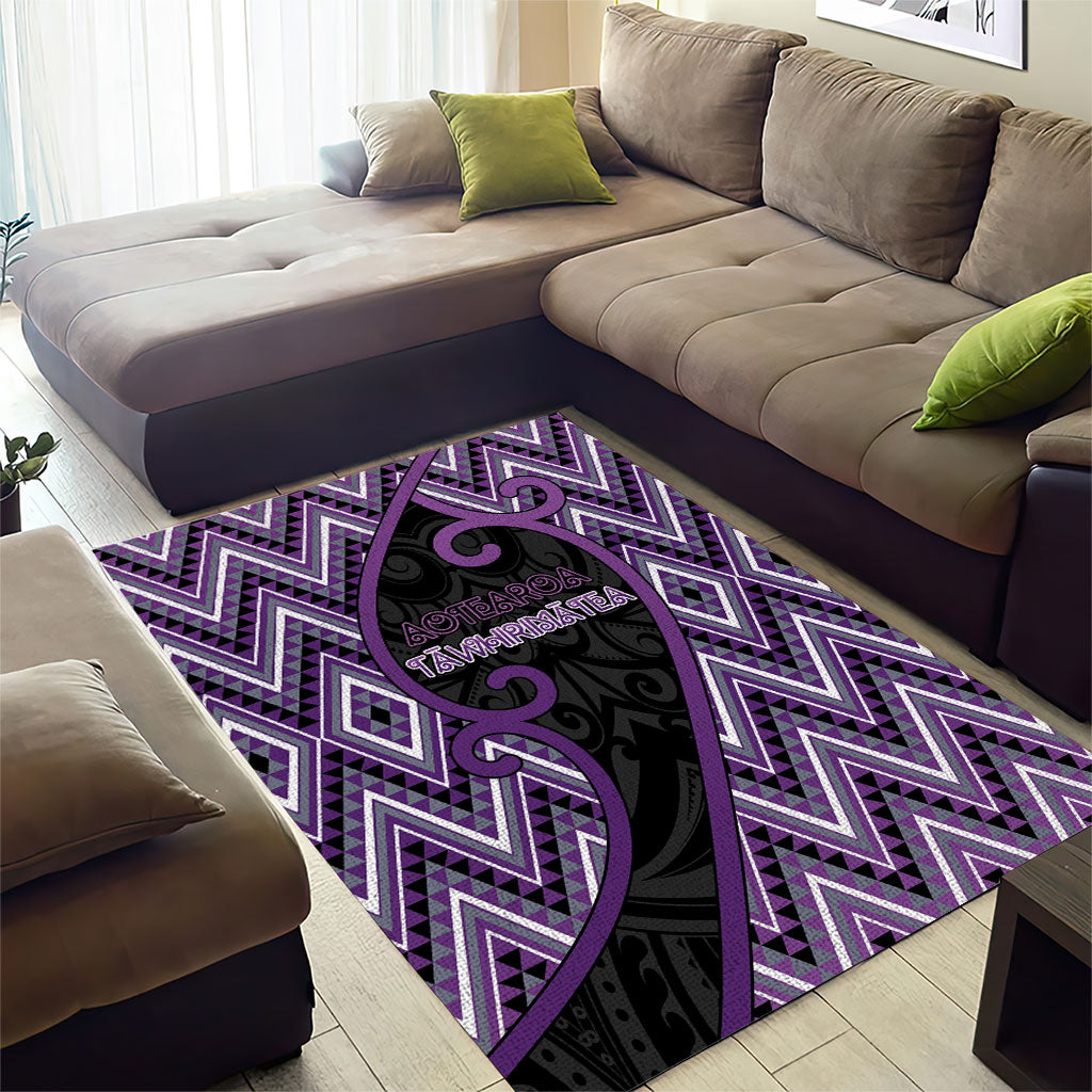 Aotearoa Atua Tawhirimatea Area Rug God Of Storms Koru Patterns