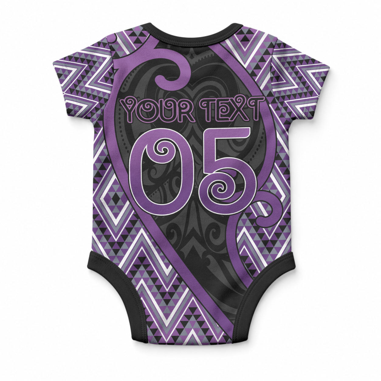Custom Aotearoa Atua Tawhirimatea Baby Onesie God Of Storms Koru Patterns
