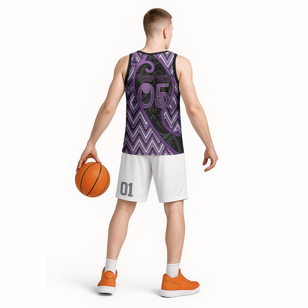 Custom Aotearoa Atua Tawhirimatea Basketball Jersey God Of Storms Koru Patterns