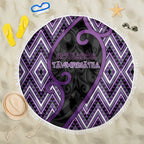 Aotearoa Atua Tawhirimatea Beach Blanket God Of Storms Koru Patterns