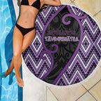 Aotearoa Atua Tawhirimatea Beach Blanket God Of Storms Koru Patterns