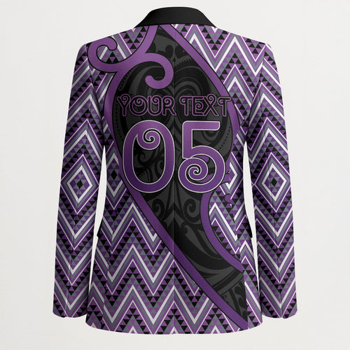 Custom Aotearoa Atua Tawhirimatea Blazer God Of Storms Koru Patterns