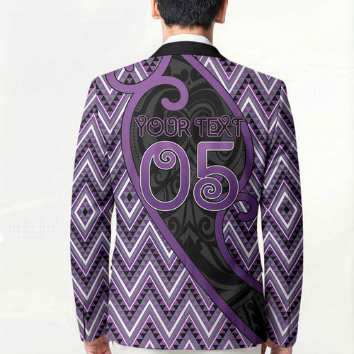 Custom Aotearoa Atua Tawhirimatea Blazer God Of Storms Koru Patterns