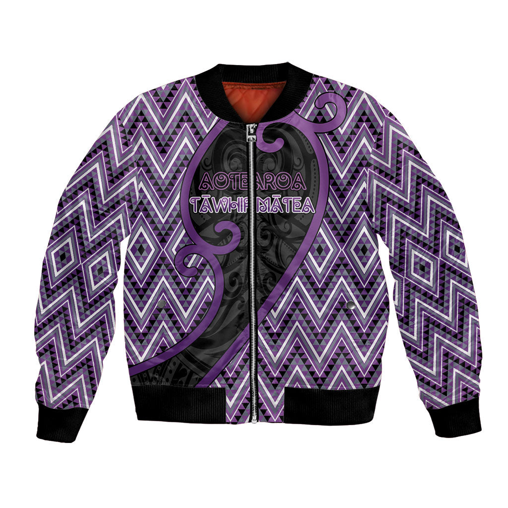 Custom Aotearoa Atua Tawhirimatea Bomber Jacket God Of Storms Koru Patterns