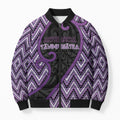 Custom Aotearoa Atua Tawhirimatea Bomber Puffer Jacket God Of Storms Koru Patterns