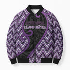 Custom Aotearoa Atua Tawhirimatea Bomber Puffer Jacket God Of Storms Koru Patterns