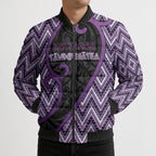 Custom Aotearoa Atua Tawhirimatea Bomber Puffer Jacket God Of Storms Koru Patterns