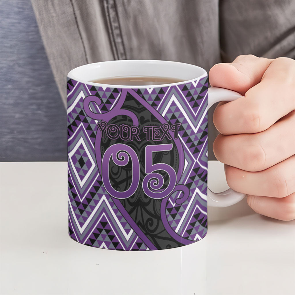 Custom Aotearoa Atua Tawhirimatea Ceramic Mug God Of Storms Koru Patterns