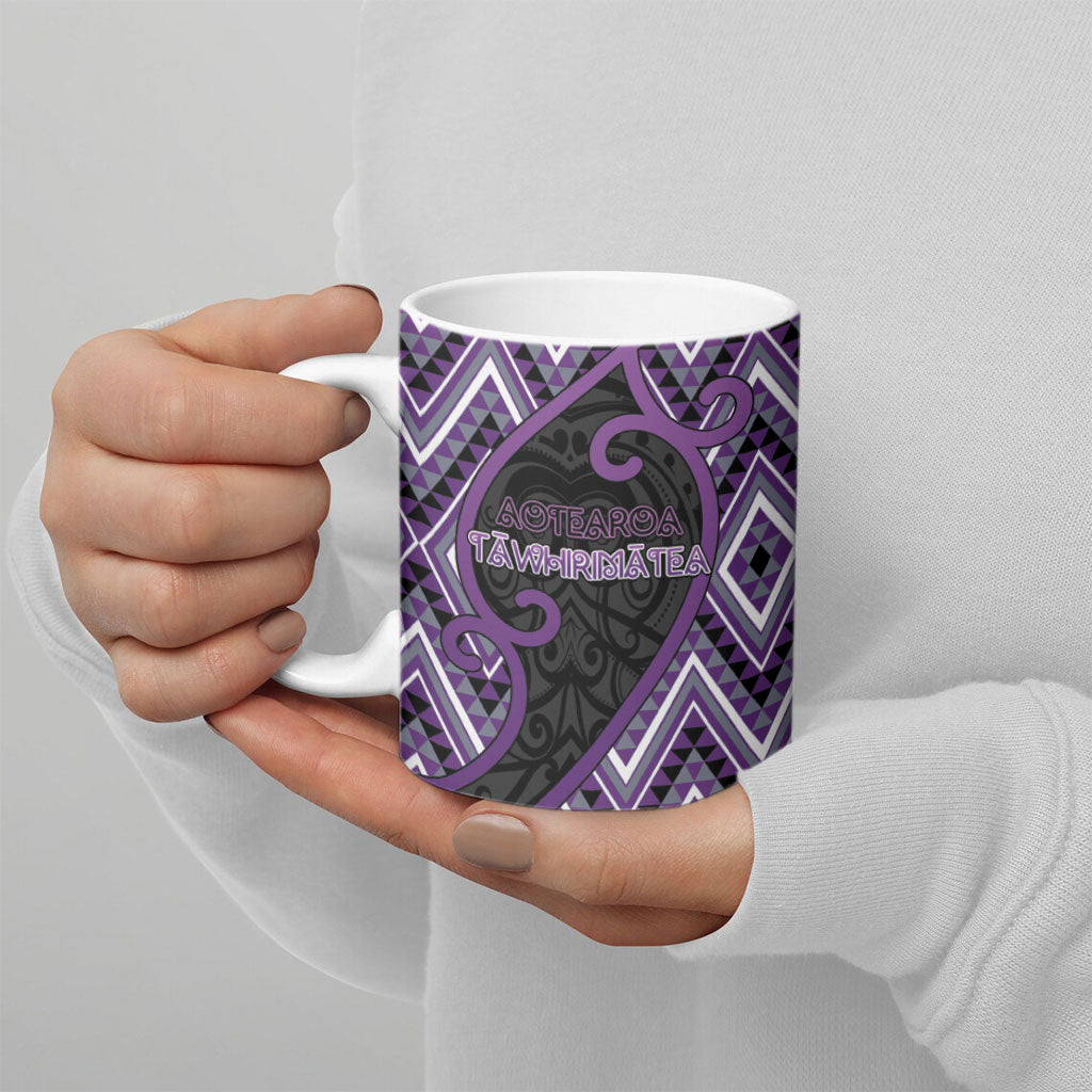 Custom Aotearoa Atua Tawhirimatea Ceramic Mug God Of Storms Koru Patterns