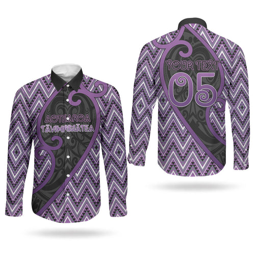 Custom Aotearoa Atua Tawhirimatea Couples Matching Long Sleeve Bodycon Dress and Long Sleeve Button Shirt God Of Storms Koru Patterns