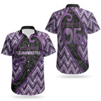 Custom Aotearoa Atua Tawhirimatea Couples Matching Off Shoulder Short Dress and Hawaiian Shirt God Of Storms Koru Patterns