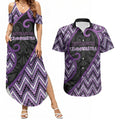 Custom Aotearoa Atua Tawhirimatea Couples Matching Summer Maxi Dress and Hawaiian Shirt God Of Storms Koru Patterns