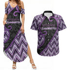 Custom Aotearoa Atua Tawhirimatea Couples Matching Summer Maxi Dress and Hawaiian Shirt God Of Storms Koru Patterns