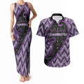 Custom Aotearoa Atua Tawhirimatea Couples Matching Tank Maxi Dress and Hawaiian Shirt God Of Storms Koru Patterns