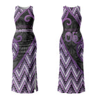 Custom Aotearoa Atua Tawhirimatea Couples Matching Tank Maxi Dress and Hawaiian Shirt God Of Storms Koru Patterns
