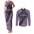 Custom Aotearoa Atua Tawhirimatea Couples Matching Tank Maxi Dress and Long Sleeve Button Shirt God Of Storms Koru Patterns