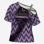 Custom Aotearoa Atua Tawhirimatea Cross Shoulder Shirt God Of Storms Koru Patterns
