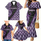 Custom Aotearoa Atua Tawhirimatea Family Matching Mermaid Dress and Hawaiian Shirt God Of Storms Koru Patterns
