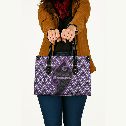 Aotearoa Atua Tawhirimatea Leather Bag God Of Storms Koru Patterns