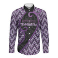 Custom Aotearoa Atua Tawhirimatea Long Sleeve Button Shirt God Of Storms Koru Patterns