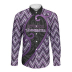 Custom Aotearoa Atua Tawhirimatea Long Sleeve Button Shirt God Of Storms Koru Patterns
