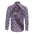 Custom Aotearoa Atua Tawhirimatea Long Sleeve Button Shirt God Of Storms Koru Patterns