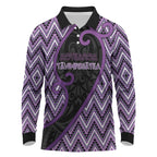 Custom Aotearoa Atua Tawhirimatea Long Sleeve Polo Shirt God Of Storms Koru Patterns