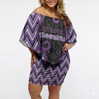 Custom Aotearoa Atua Tawhirimatea Off Shoulder Short Dress God Of Storms Koru Patterns