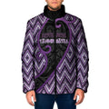 Custom Aotearoa Atua Tawhirimatea Padded Jacket God Of Storms Koru Patterns