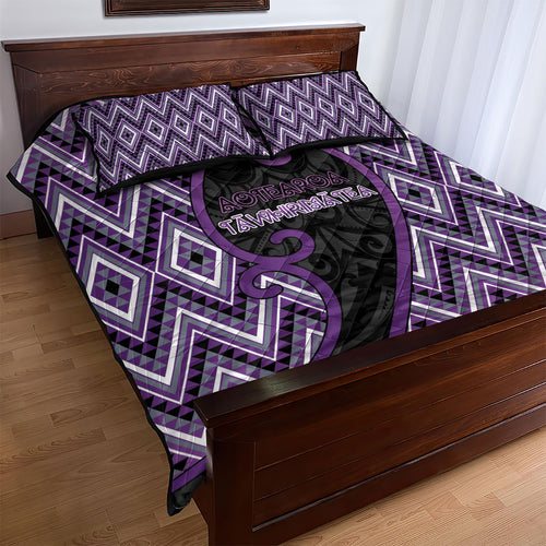 Aotearoa Atua Tawhirimatea Quilt Bed Set God Of Storms Koru Patterns