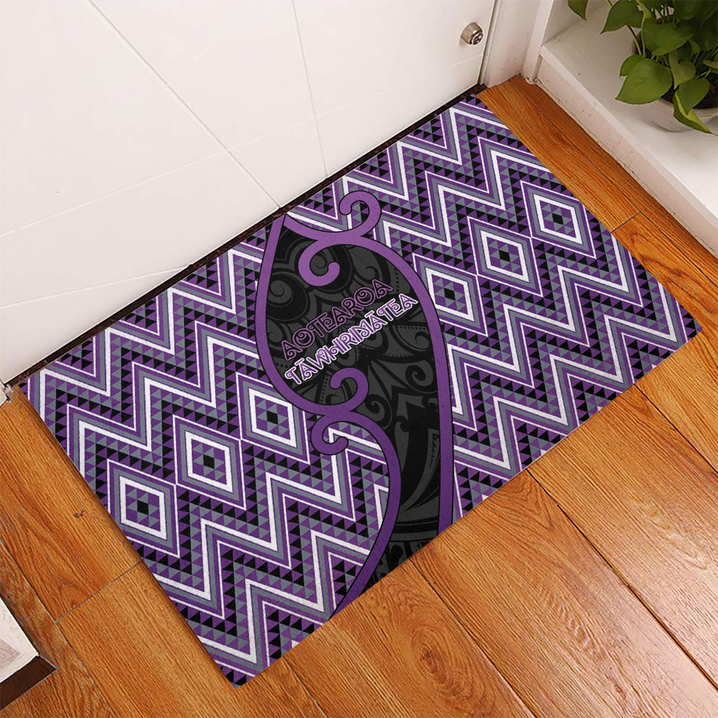 Aotearoa Atua Tawhirimatea Rubber Doormat God Of Storms Koru Patterns