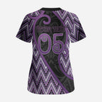 Custom Aotearoa Atua Tawhirimatea Scrub Top God Of Storms Koru Patterns