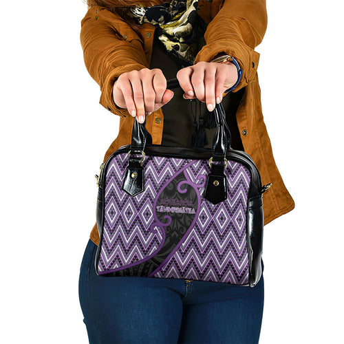 Aotearoa Atua Tawhirimatea Shoulder Handbag God Of Storms Koru Patterns