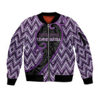 Custom Aotearoa Atua Tawhirimatea Sleeve Zip Bomber Jacket God Of Storms Koru Patterns