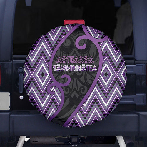 Aotearoa Atua Tawhirimatea Spare Tire Cover God Of Storms Koru Patterns