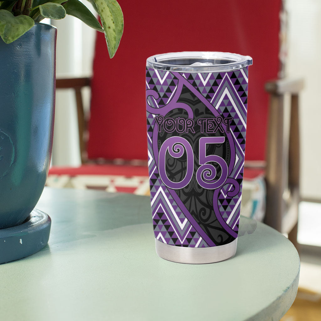 Custom Aotearoa Atua Tawhirimatea Tumbler Cup God Of Storms Koru Patterns