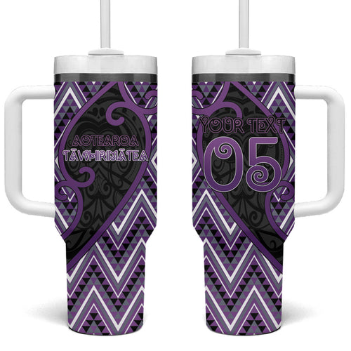 Custom Aotearoa Atua Tawhirimatea Tumbler With Handle God Of Storms Koru Patterns
