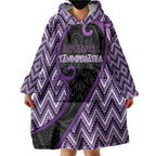 Custom Aotearoa Atua Tawhirimatea Wearable Blanket Hoodie God Of Storms Koru Patterns