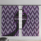 Aotearoa Atua Tawhirimatea Window Curtain God Of Storms Koru Patterns