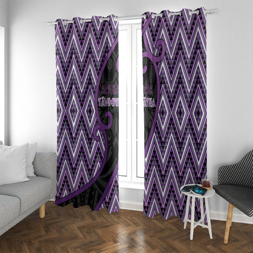 Aotearoa Atua Tawhirimatea Window Curtain God Of Storms Koru Patterns