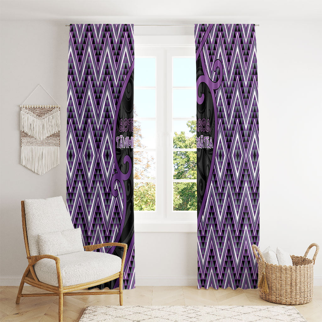 Aotearoa Atua Tawhirimatea Window Curtain God Of Storms Koru Patterns