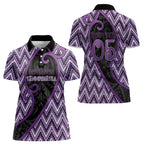 Custom Aotearoa Atua Tawhirimatea Women Polo Shirt God Of Storms Koru Patterns